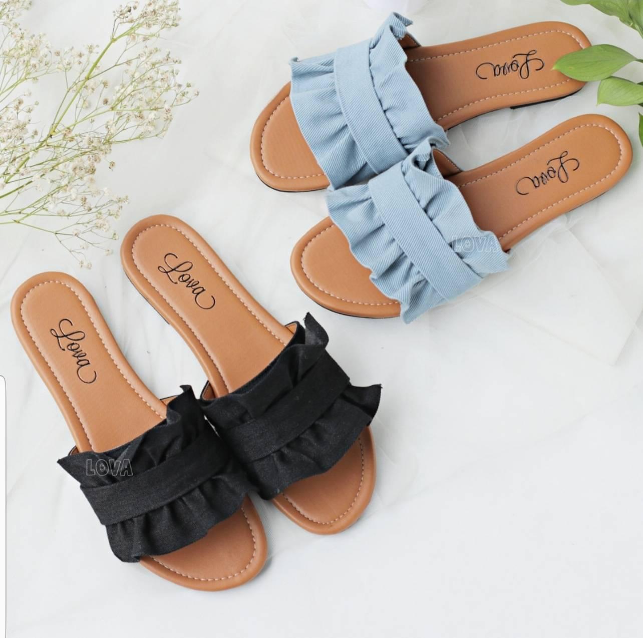 Lova.id -SANDAL RUFFLE MIYA -Sandal Wanita Januari 2019 - 2 lova.id -SANDAL RUFFLE MIYA -Sandal Wanita - 2
