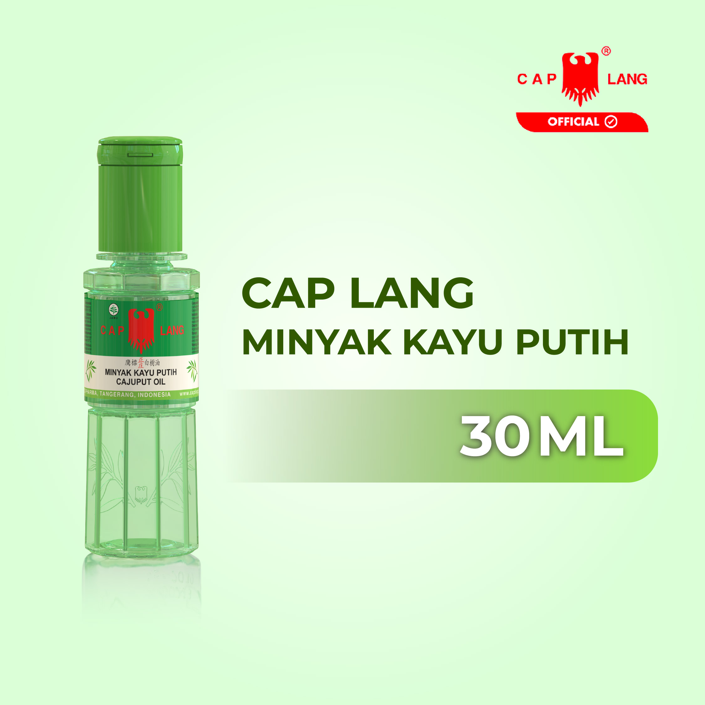Cap Lang 1 Pcs Minyak Kayu Putih 30 ml - Memberikan rasa hangat Meringankan Sakit Perut Perut Kembung dan Rasa Mual