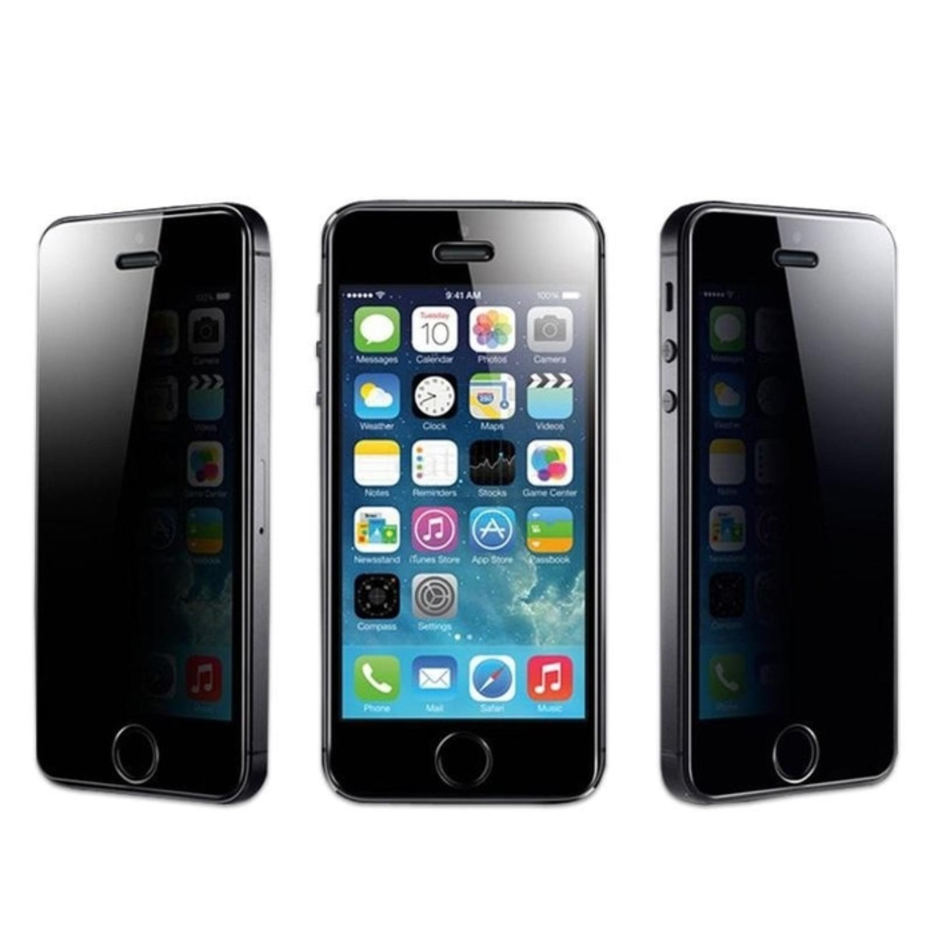 ANTI SPY Tempered Glass Premium Screen Protector Privacy For Iphone 5 / 5s / 5C ...