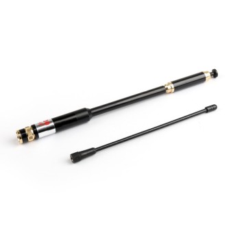 Areyourshop 1 Pcs AL-800 High Gain Dual Band Antena Terjadwal BNC untuk ICOM Yaesu