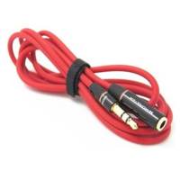 Audio Kabel Aux 3.5mm Male to Female - Red