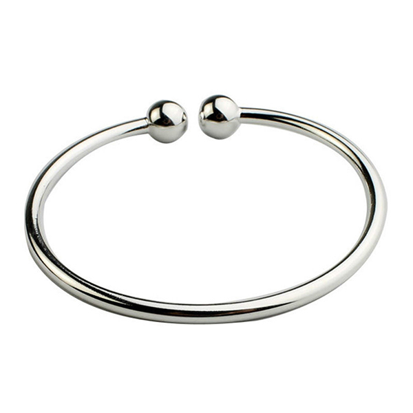 Bluelans Wanita 925 Sterling Perak Berlapis Buka Manset Tangan Gelang Bawang Putih