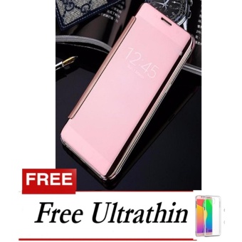 ... Case For Samsung Galaxy J7 Pro Flipcase Flip Mirror Cover S View Transparan Auto Lock Casing
