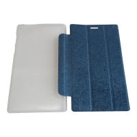 Case Lenovo Tab 2 A7-10 Smartcover / Leather Case / Book Cover / Sarung Tablet / Dompet Tablet - Biru Tua