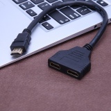 HDMI HD 1 Dalam 2 Adaptor Kabel Konversi Cable Adapter (Hitam)-Intl Januari 2019 - 3 HDMI HD 1 Dalam 2 Adaptor Kabel Konversi Cable Adapter (Hitam)-Intl - 3