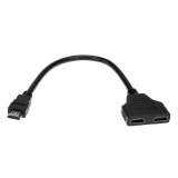 HDMI HD 1 Dalam 2 Adaptor Kabel Konversi Cable Adapter (Hitam)-Intl Januari 2019 - 5 HDMI HD 1 Dalam 2 Adaptor Kabel Konversi Cable Adapter (Hitam)-Intl - 5