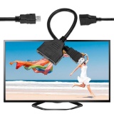 HDMI HD 1 Dalam 2 Adaptor Kabel Konversi Cable Adapter (Hitam)-Intl Januari 2019 - 2 HDMI HD 1 Dalam 2 Adaptor Kabel Konversi Cable Adapter (Hitam)-Intl - 2