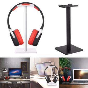 Keunggulan telepon kepala berdiri/mode tampilan untuk Headphone/Headset dan braket (hitam)