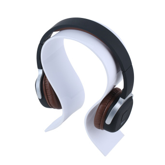 niceEshop headphone Headset stan pameran pemegang gantungan cocok untuk semua ukuran headphone (putih)