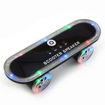 LED Skateboard Bluetooth Wireless Speaker (Black) - Intl