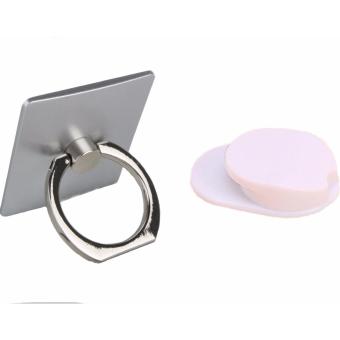 IRing Mobile Phone Stand With Free Hook - Silver