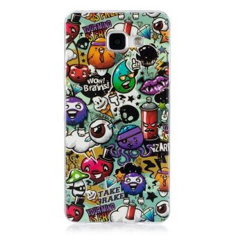 Kandakov Graffiti Noctilucent TPU Lembut Kantong Gas Belakang Case Cover untuk Samsung Galaxy .