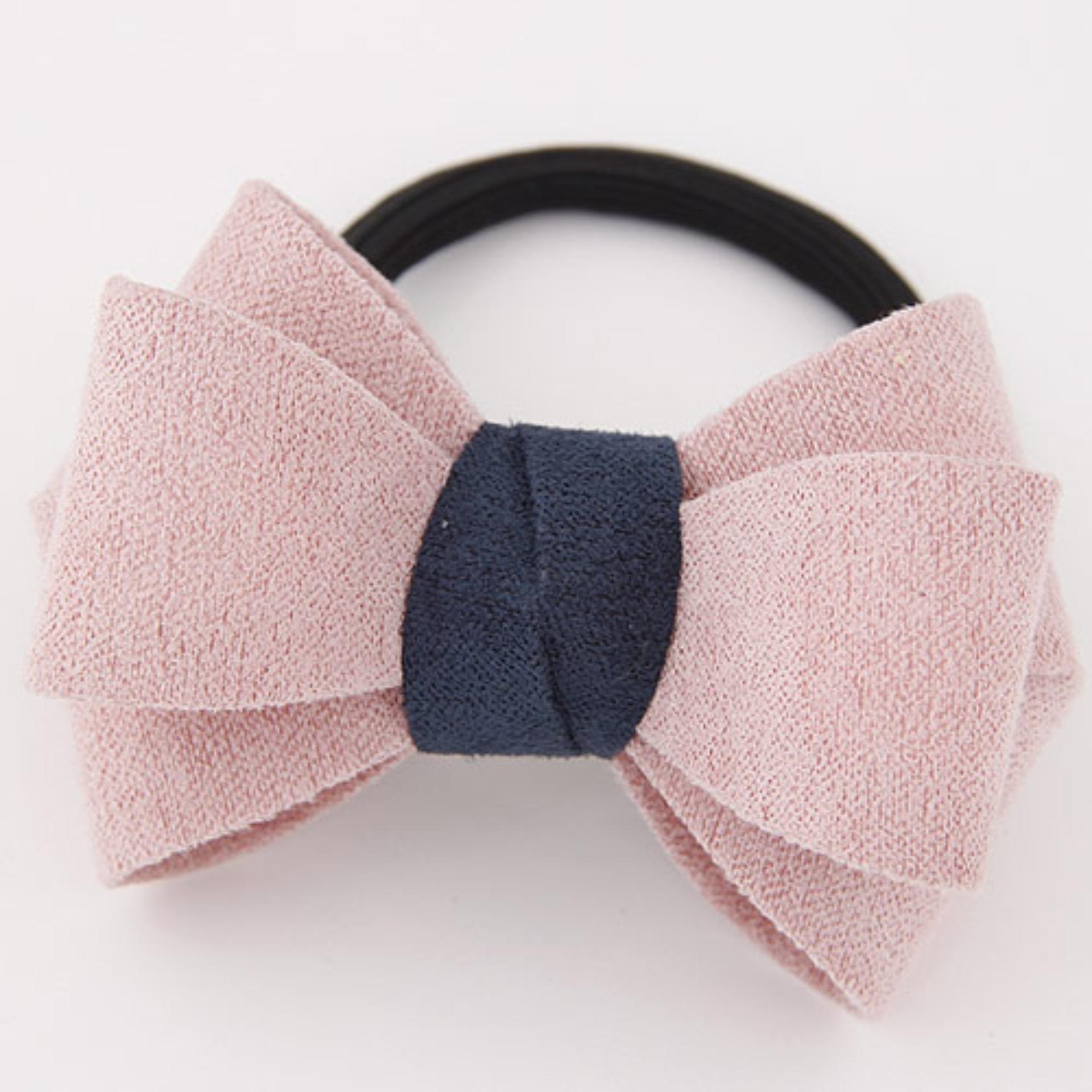 LRC Ikat Rambut Sweet Big Bowknot Decorated Simple Design Rubber Hair band hair hoop
