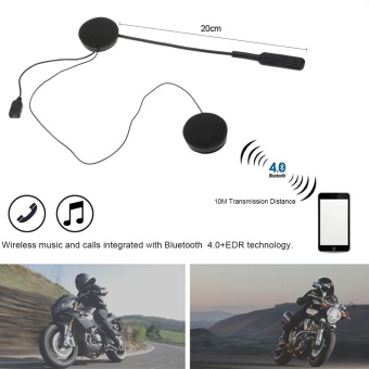 Headset Helm Sepeda Motor Bluetooth Headphone Nirkabel Speaker Stereo Ganda Bluetooth 4.0 Earphone Bebas Genggam With