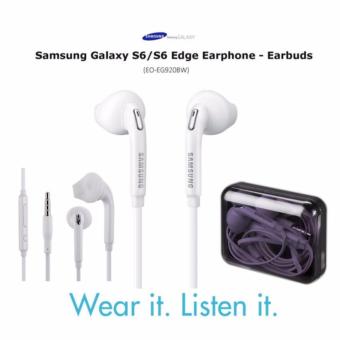 MR Samsung Handsfree Samsung Galaxy S6 EG920 Headset Earphone Original All Phone Model Stereo mp3 - White Putih ...