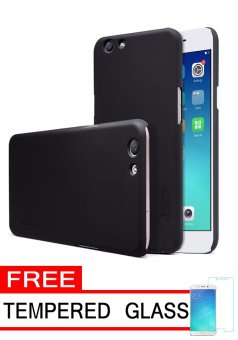 Nillkin Frosted Shield Hardcase for Oppo F1s (A59) - Black + Free Tempered Glass