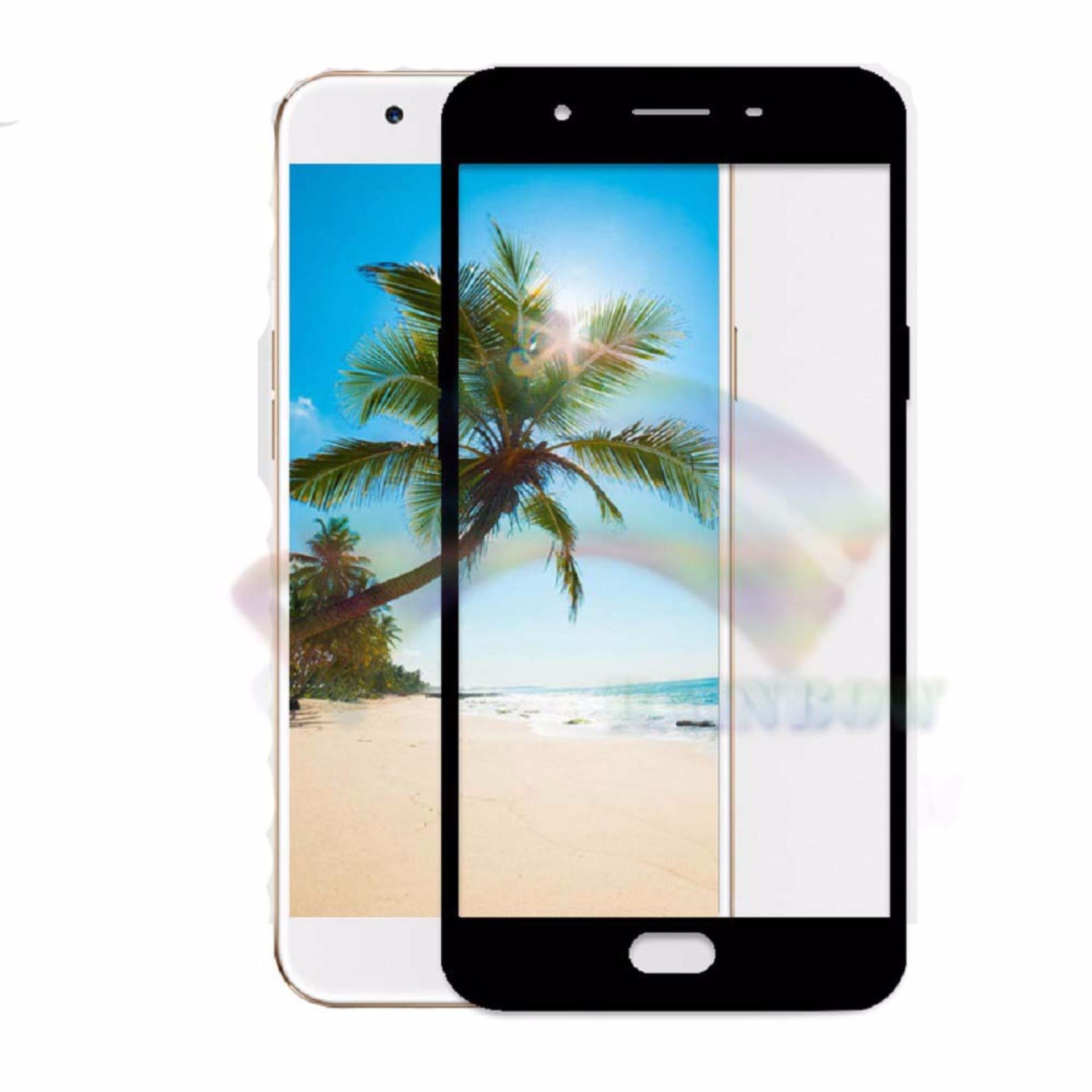Review of Rainbow Tempered Glass Oppo Neo 9 A37 Temper Full Black Screen Coverage / Anti