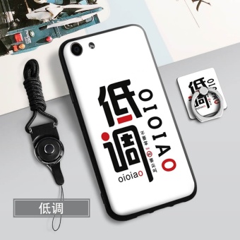 Silica Gel Soft Casing Ponsel untuk OPPO F1S OPPO A59/A59S dengan Tali dan Ring