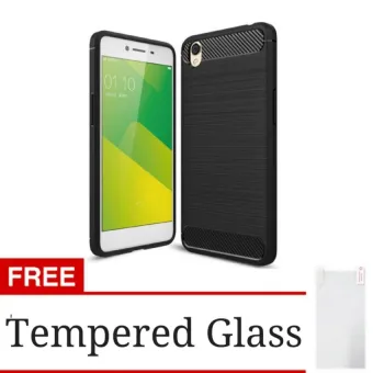 Carbon ipaky Terbaru Back Case for OPPO Neo 9 / A37 - Black freetempere