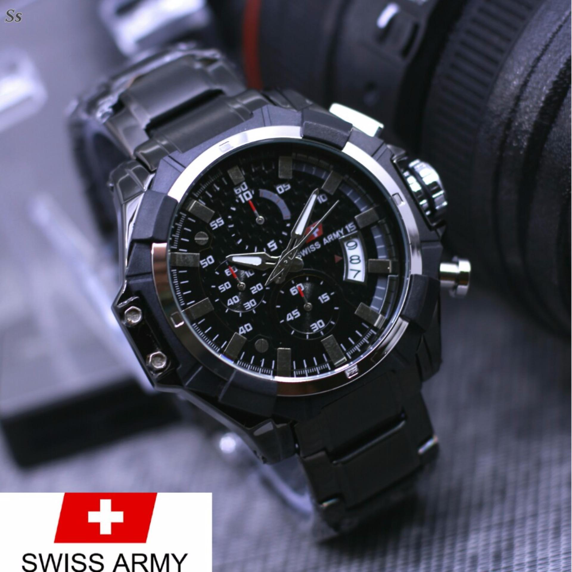 Swiss Army Jam Tangan Pria Terbaru Original Chrono Aktif Sa252 7 Cr Swiss army lifestyle ORIGINAL for man Chrono aktif Stainless
