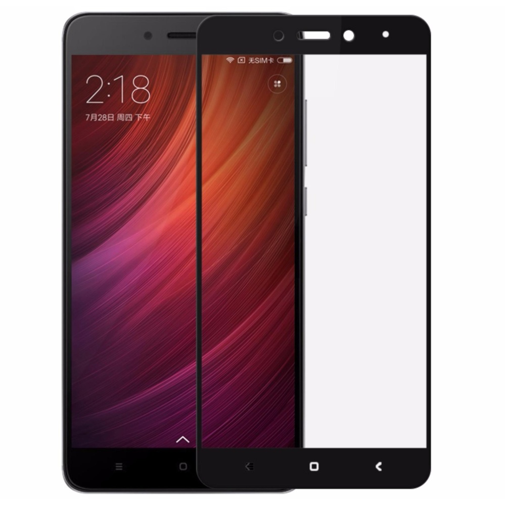 Review of Tempered Glass Full Screen Black Xiaomi Redmi 4A 9H Screen Anti Gores Kaca /