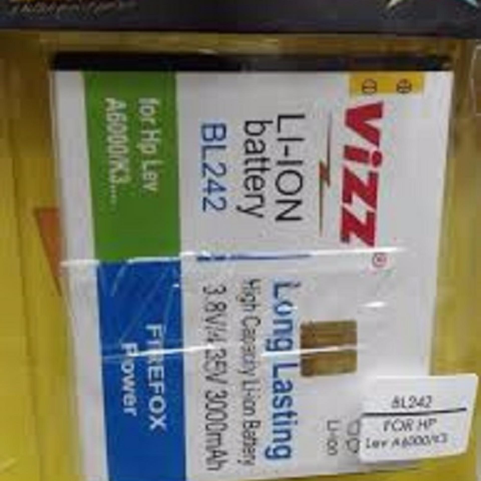Vizz Battery For Lenovo K3 A6000 A6010 Bl242 Double Power 3000 Mah Discount "Vizz Baterai Batt Batre Battery Double Power Vizz Lenovo BL242 BL 242 Untuk