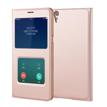 Window View Flip Cover Case untuk Oppo R9/Oppo F1 PLUS-Intl