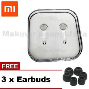 Xiaomi PISTON 3 Earphone Headset Handsfree / Headset Gen In Ear Stereo - Platinum White/
