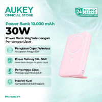 AUKEY Powerbank Wireless Magsafe 10000mAh 30W Stand Lipat Magnetic Fast Charging iPhone Samsung PB-MS02