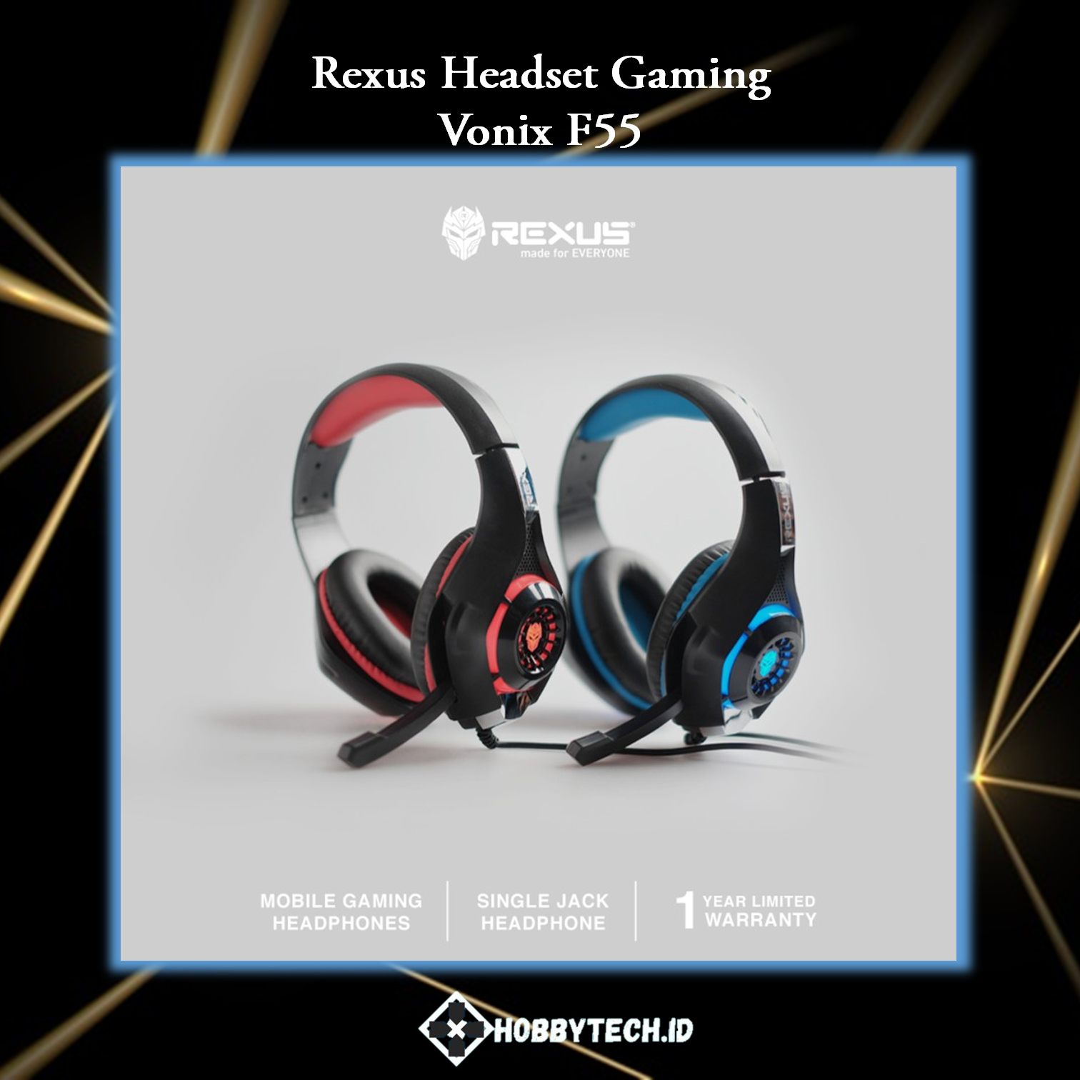Rexus Headset Gaming Vonix F55