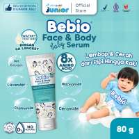 Bebio Face & Body Baby Serum 80g – Pelembab kulit Wajah dan badan Bayi & Anak dengan 8x Amino Acid- Mencerahkan dan Meredakan Iritasi