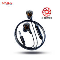 ACOME 3D Subwoofer Headphones Powerfull Bass Transparent Black Wire Body Garansi Resmi 2 Tahun ACE01