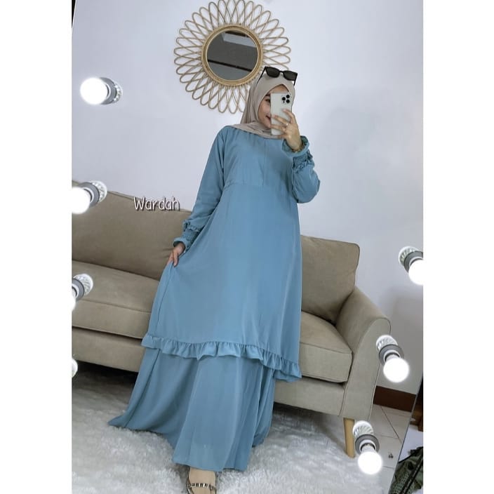Baju Muslim Modern ZAFIRAH DRESS KF Bahan CERUTY BABYDOLL FULL PURING Baju Gamis Remaja Baju Gamis Jumbo Gamis Kondangan Gamis Terbaru 2021 Modern BEST SELLER