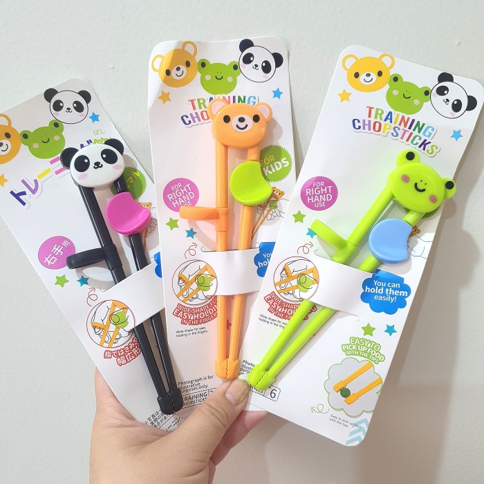 Baby Training Chopstick KARAKTER /Sumpit Belajar Anak Balita BPA FREE