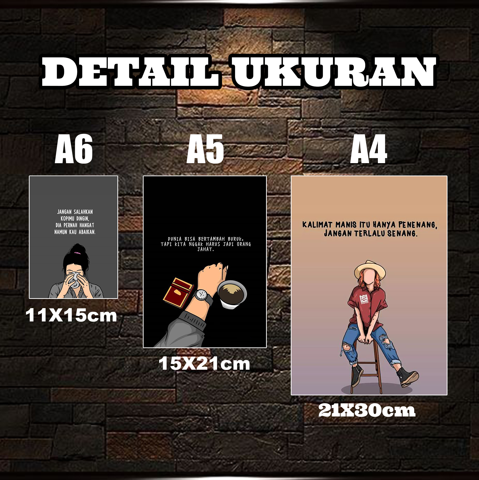 Poster Dinding Kamar Tema Quotes Day Aesthetic Ukuran A4 A5 A6 Hiasan Dinding Kamar Dekorasi Kamar Aesthetic Cetak Foto Walldecor Bayar ditempat