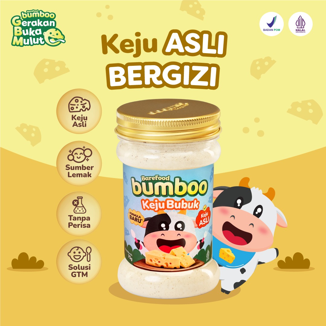 Bumboo Keju Bubuk Mpasi 75gr | Mpasi Bayi 8m+