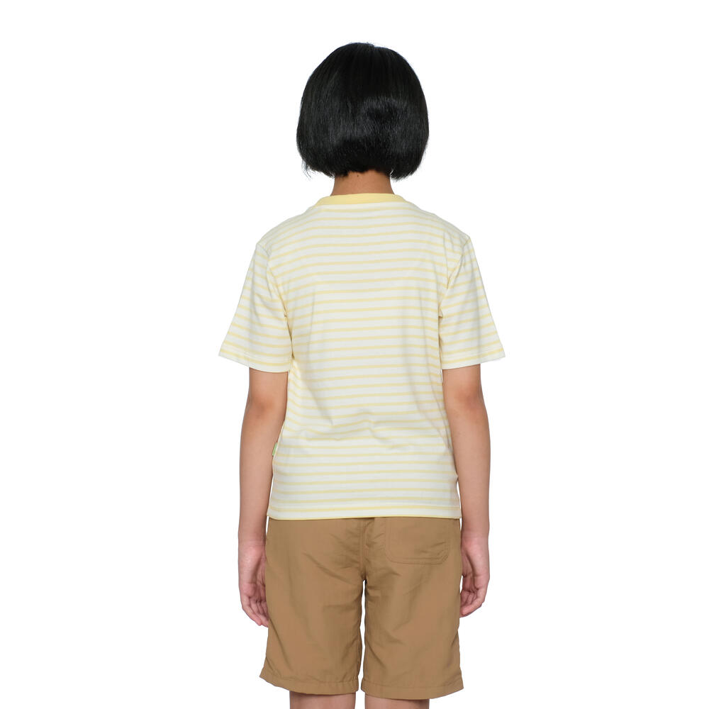 910009615 JR MOORLAND STRIPE SS TEES - YEL