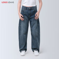 Logo Jeans Celana Jeans Wanita Barrel Sora Medium Blue 43066L3ML