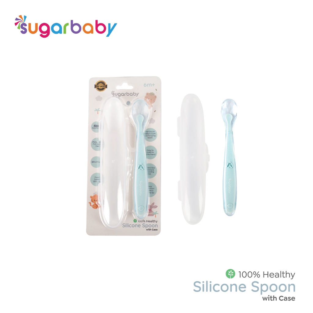Sugar Baby Healthy Silicone Spoon 2 Set