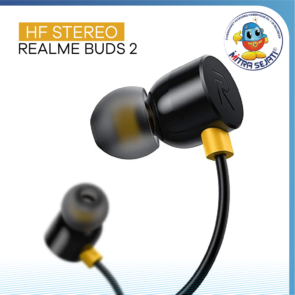 Earphone Handsfree Headset Stereo Realme Buds 2 Branded -AHFBU2RM