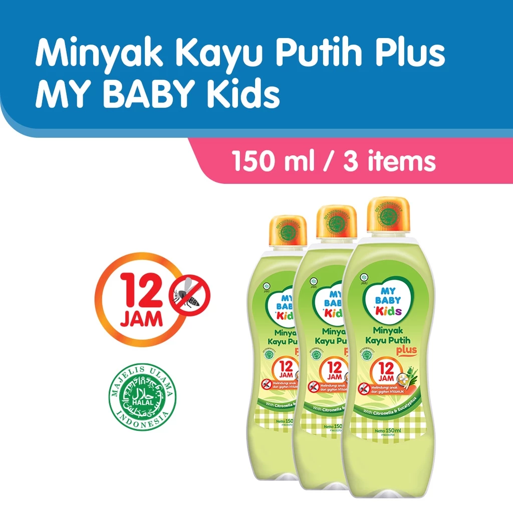 [Paket isi 3] My Baby Kids Minyak Kayu Putih Plus 150ml