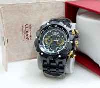 Jam tangan pria tali rantai staiinles stell Premium terbaru Invicta tanggal aktif free ongkir dan batre cadangan gratis ongkir