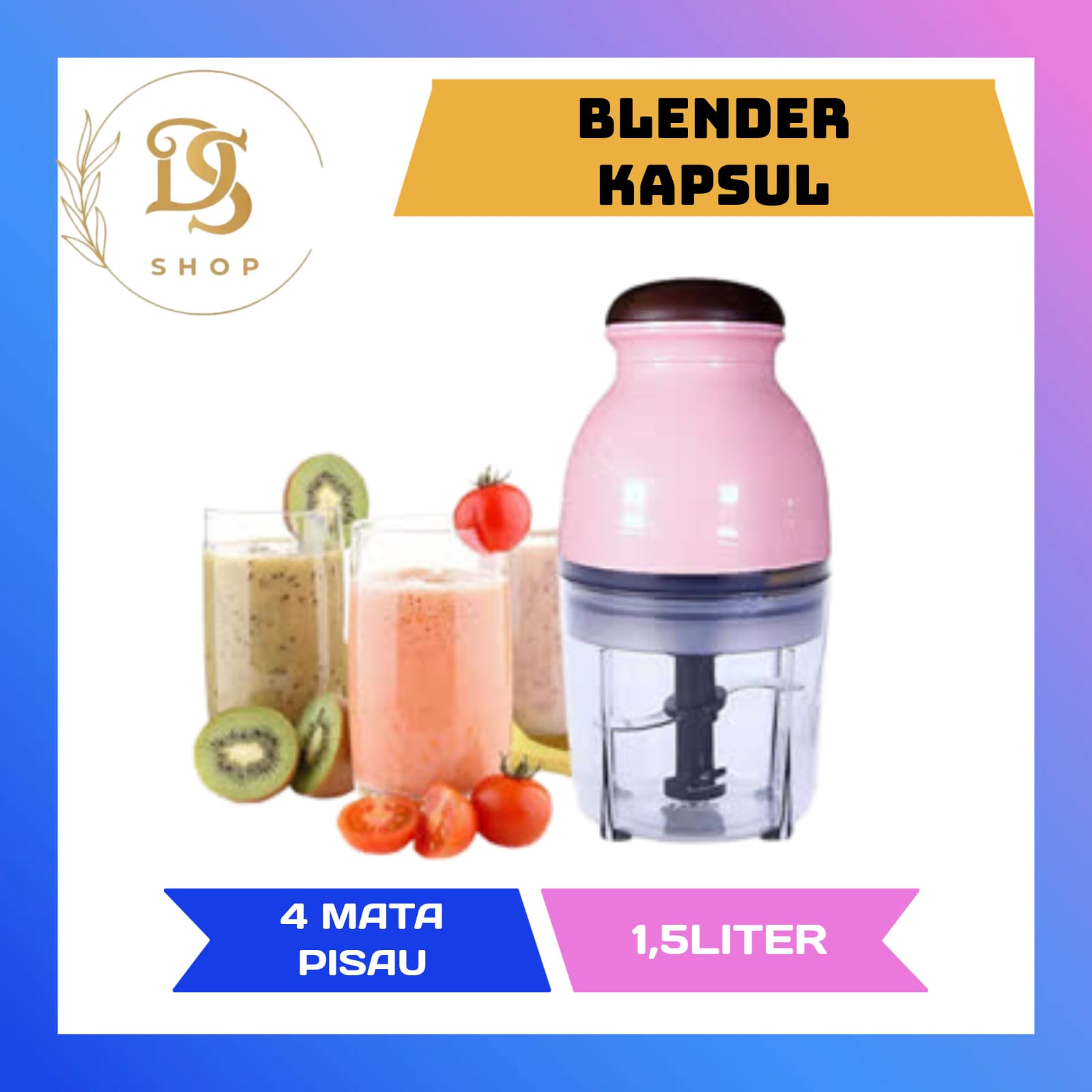 Blender capsule cutter quatre 3warna serbaguna