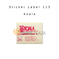 Kertas Stiker Koala Nomor 100 101 103 105 107 108 109 110 112 113 121 123 - Label Sticker Paper Untuk Undangan Harga Buku Pelajaran Isi 10 Lembar