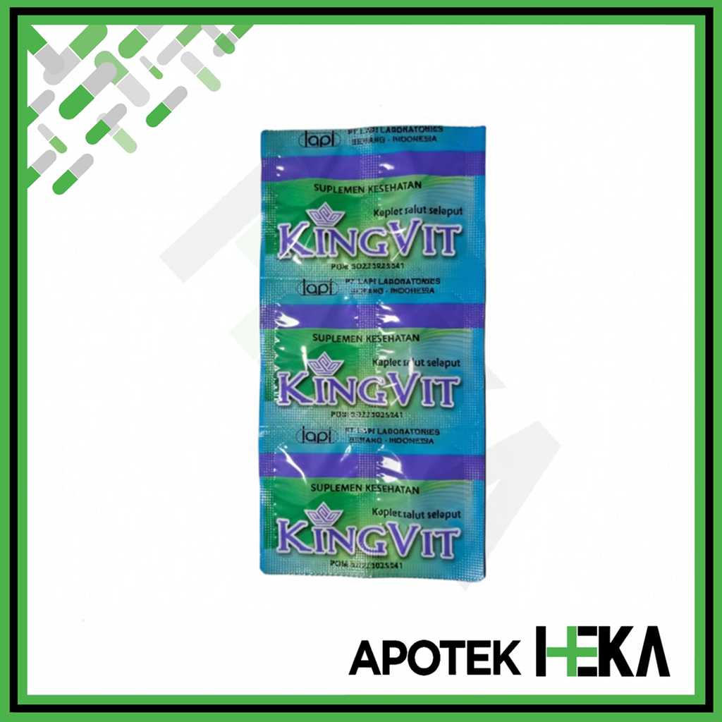 Kingvit Strip isi 6 Kapsul - Vitamin Program Hamil Kesuburan Pria