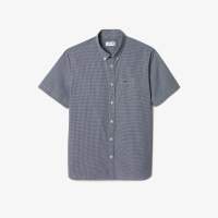 Short Sleeved Regular Fit Gingham Shirt