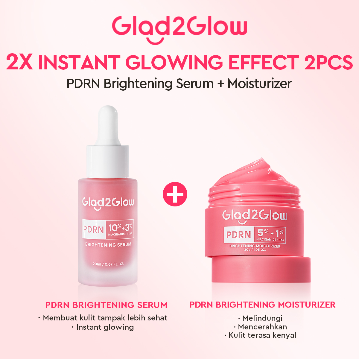 [ Launching 23 April ] Glad2Glow PDRN 5% Niacinamide 1% TXA Brightening Moisturizer