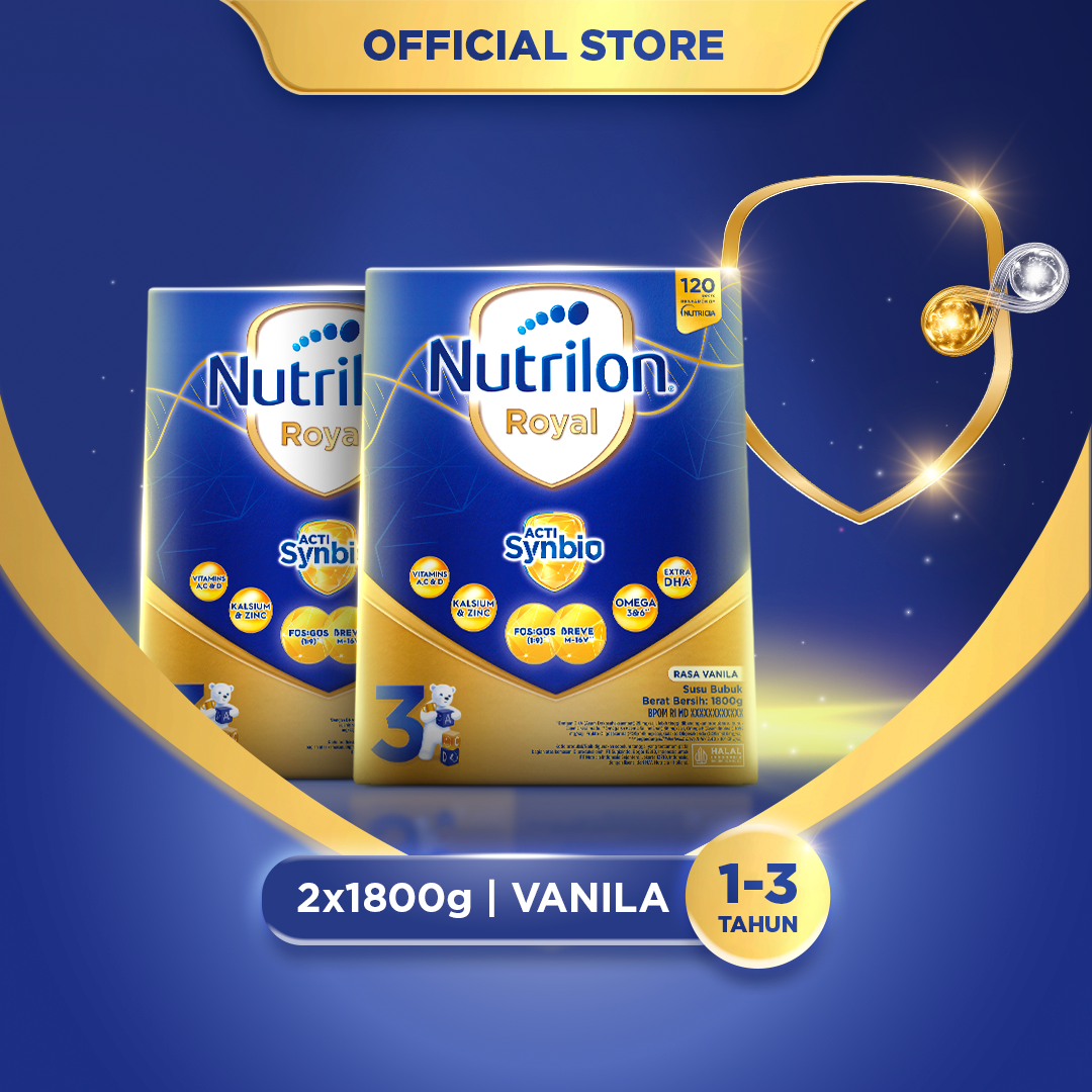 Nutrilon Royal 3 Vanila 2x1800gr - Susu untuk Usia 1-3 Tahun