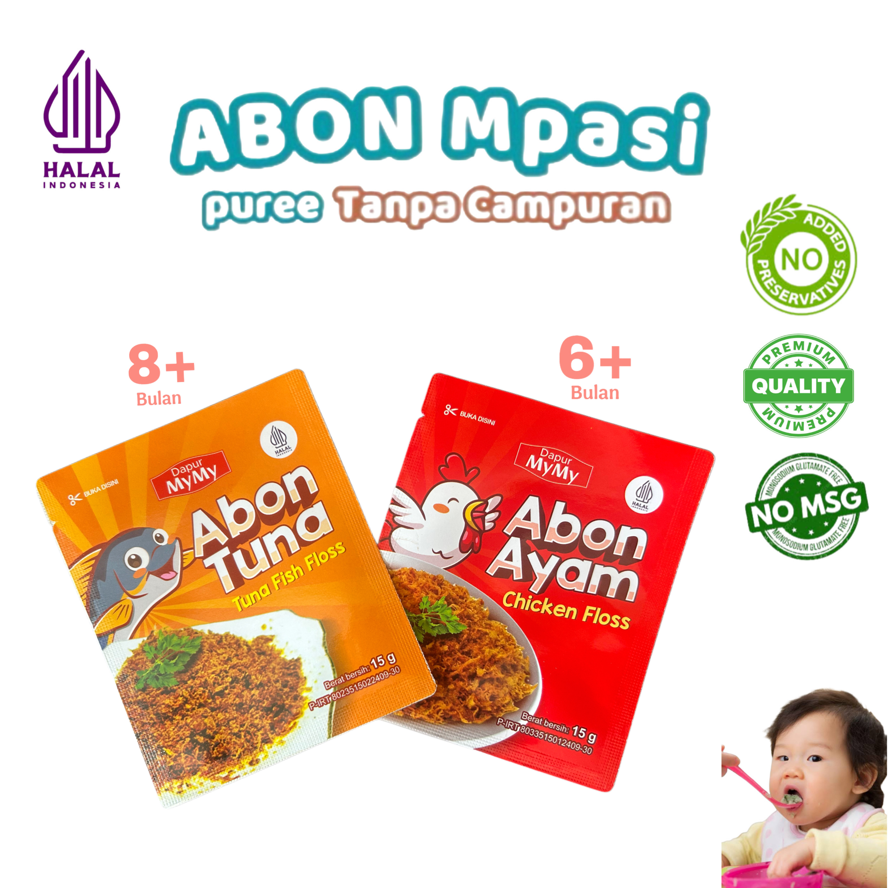 NF- PROMO Hemat Seru Dapat 2 pcs Dua Abon MPASI Abon Bayi 8 bulan Non MSG