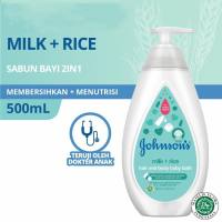 Johnson Baby Bath Milk And Rice 500ml Pump Sabun Mandi Johnsons Bayi Pump 500 ml